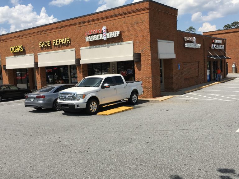 storefront Vintage Barber Shop Sandy Springs